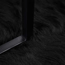 vidaXL Műgyapjú Szőnyeg Tafalla Fekete 240 x 240 cm Poliészter