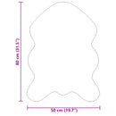 vidaXL Műgyapjú Szőnyeg Tafalla Fekete 50 x 80 cm Poliészter