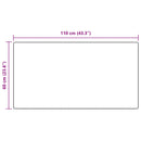 vidaXL Műgyapjú Szőnyeg Tafalla Antracit 60 x 110 cm Poliészter