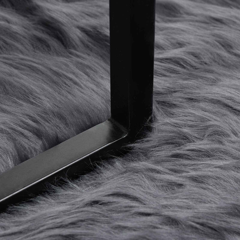 vidaXL Műgyapjú Szőnyeg Tafalla Antracit 80 x 150 cm Poliészter