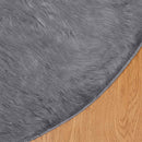 vidaXL Műgyapjú Szőnyeg Tafalla Antracit Ø 120 cm Poliészter