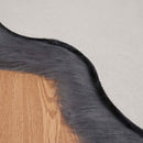 vidaXL Műgyapjú Szőnyeg Tafalla Antracit 50 x 80 cm Poliészter