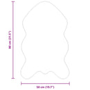 vidaXL Műgyapjú Szőnyeg Tafalla Antracit 50 x 80 cm Poliészter