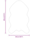 vidaXL Műbáránybőr szőnyeg TAFALLA Antracitszürke 50 x 80 cm