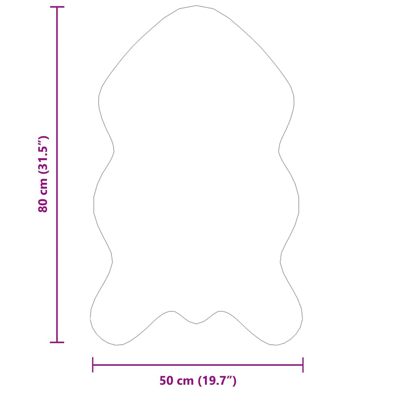 vidaXL Műgyapjú Szőnyeg Tafalla Antracit 50 x 80 cm Poliészter