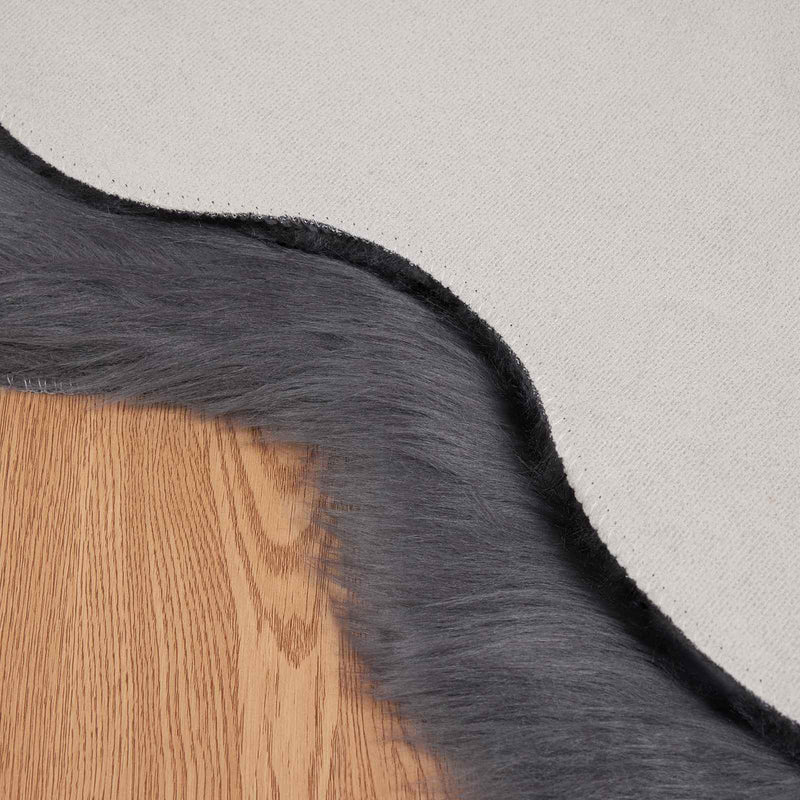 vidaXL Műgyapjú Szőnyeg Tafalla Antracit 60 x 90 cm Poliészter