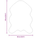 vidaXL Műgyapjú Szőnyeg Tafalla Antracit 60 x 90 cm Poliészter