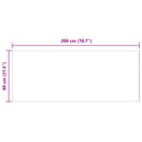 vidaXL Mű Nyúl Szőr Szőnyeg Olite Fehér 80 x 200 cm Poliészter