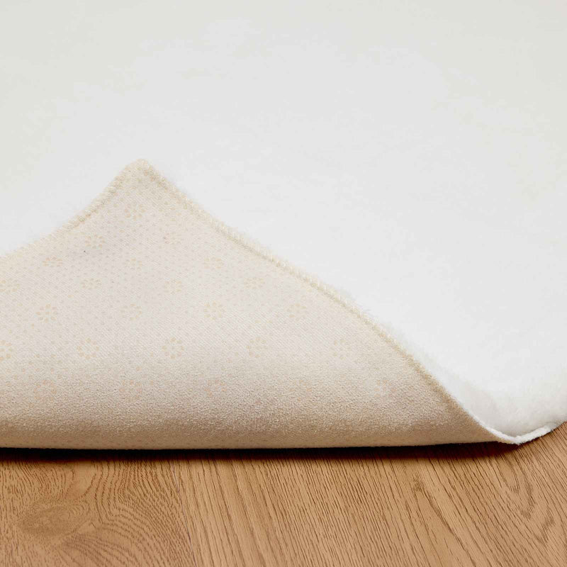 vidaXL Mű Nyúl Szőr Szőnyeg Olite Fehér 80 x 250 cm Poliészter