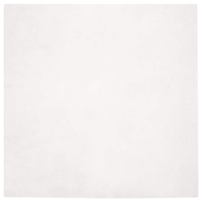 vidaXL Mű Nyúl Szőr Szőnyeg Olite Fehér 160 x 160 cm Poliészter