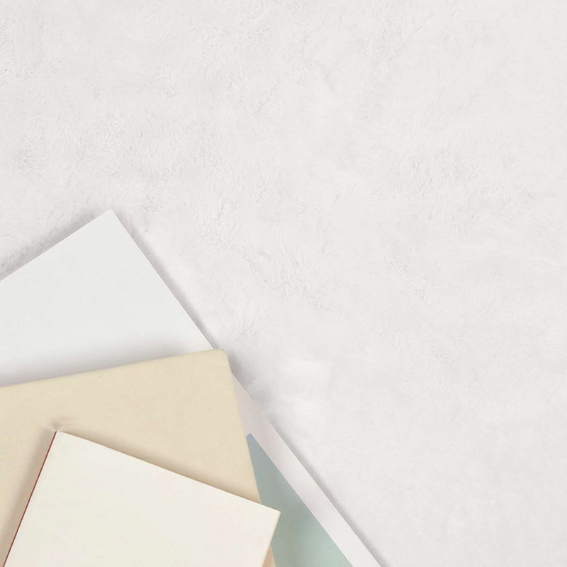 vidaXL Mű Nyúl Szőr Szőnyeg Olite Fehér 240 x 240 cm Poliészter