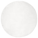 vidaXL Mű Nyúl Szőr Szőnyeg Olite Fehér Ø 120 cm Poliészter