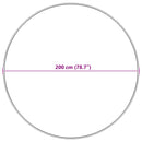 vidaXL Mű Nyúl Szőr Szőnyeg Olite Fehér Ø 200 cm Poliészter