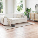 vidaXL Mű Nyúl Szőr Szőnyeg Olite Bézs 80 x 250 cm Poliészter