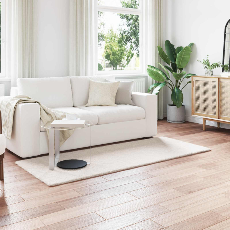 vidaXL Mű Nyúl Szőr Szőnyeg Olite Krém 80 x 200 cm Poliészter