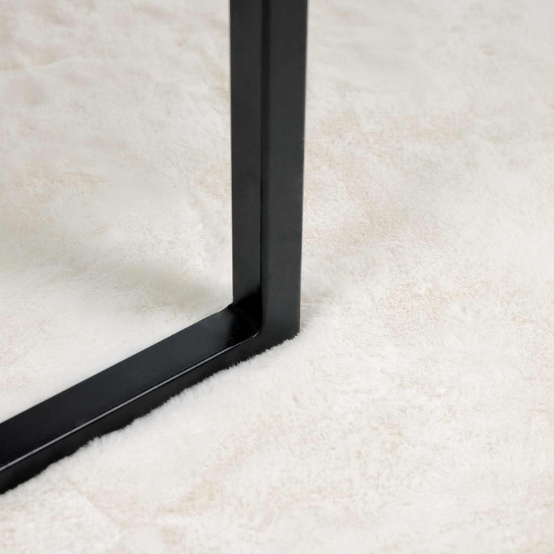 vidaXL Mű Nyúl Szőr Szőnyeg Olite Krém 80 x 250 cm Poliészter