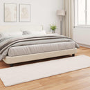 vidaXL Mű Nyúl Szőr Szőnyeg Olite Krém 80 x 250 cm Poliészter