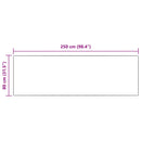 vidaXL Csúszásgátlós műnyúl szőnyeg OLITE Krémszínű 80 x 250 cm