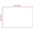 vidaXL Csúszásgátlós műnyúl szőnyeg OLITE Krémszínű 160 x 230 cm