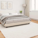 vidaXL Mű Nyúl Szőr Szőnyeg Olite Krém 240 x 240 cm Poliészter