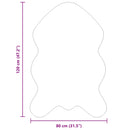 vidaXL Csúszásgátlós műnyúl szőnyeg OLITE Krémszínű 80 x 120 cm