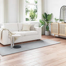 vidaXL Mű Nyúl Szőr Szőnyeg Olite Szürke 80 x 250 cm Poliészter