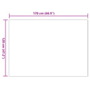 vidaXL Mű Nyúl Szőr Szőnyeg Olite Szürke 120 x 170 cm Poliészter