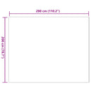 vidaXL Csúszásgátlós műnyúl szőnyeg OLITE Szürke 200 x 280 cm
