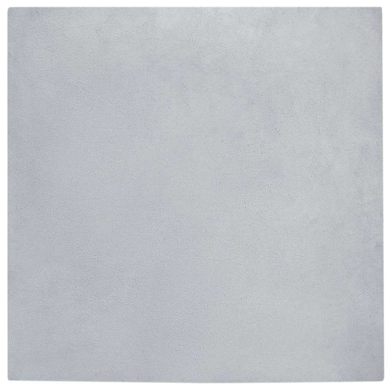 vidaXL Mű Nyúl Szőr Szőnyeg Olite Szürke 200 x 200 cm Poliészter