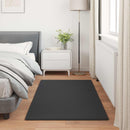 vidaXL Csúszásgátlós műnyúl szőnyeg OLITE Fekete 80 x 150 cm