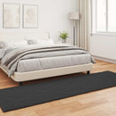 vidaXL Csúszásgátlós műnyúl szőnyeg OLITE Fekete 80 x 250 cm