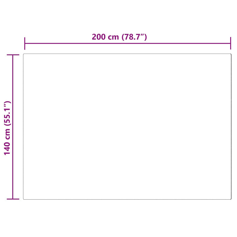 vidaXL Mű Nyúl Szőr Szőnyeg Olite Fekete 140 x 200 cm Poliészter