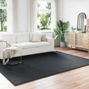 vidaXL Csúszásgátlós műnyúl szőnyeg OLITE Fekete 200 x 280 cm