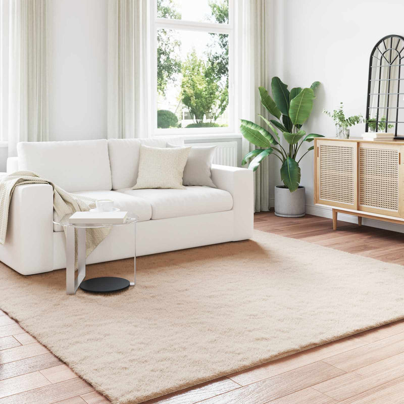 vidaXL Mű Nyúl Szőr Szőnyeg Olite Tópszínű 200 x 200 cm Poliészter