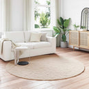 vidaXL Mű Nyúl Szőr Szőnyeg Olite Tópszínű Ø 160 cm Poliészter