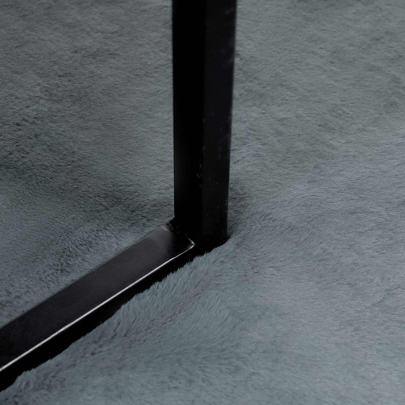 vidaXL Mű Nyúl Szőr Szőnyeg Olite Antracit 80 x 200 cm Poliészter