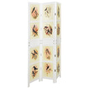 vidaXL Romdivider panel Fehér 106 x 165 cm MDF
