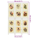 vidaXL Romdivider panel Fehér 106 x 165 cm MDF