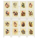 vidaXL Romdivider panel Fehér 141,5 x 165 cm MDF