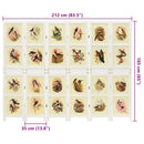 vidaXL Romdivider panel Fehér 212 x 165 cm MDF