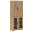 vidaXL Magasfiú Artisan tölgy 69,5 x 34 x 180 cm Faanyag
