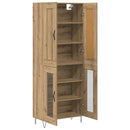 vidaXL Magasfiú Artisan tölgy 69,5 x 34 x 180 cm Faanyag