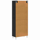 vidaXL Magasfiú Fekete tölgy 69,5 x 34 x 180 cm Faanyag