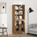 vidaXL Magasfiú 2 pcs Artisan tölgy 69,5 x 32,5 x 180 cm Faanyag