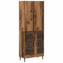 vidaXL Magasfiú Falra szerelhető Régi fa 69,5 x 34 x 180 cm Faanyag