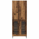 vidaXL Magasfiú Falra szerelhető Régi fa 69,5 x 34 x 180 cm Faanyag