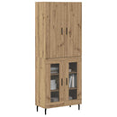 vidaXL Magasfiú 2 pcs Öreg fa 69,5 x 34 x 180 cm Faanyag