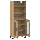 vidaXL Magasfiú 2 pcs Artisan tölgy 69,5 x 34 x 180 cm Faanyag
