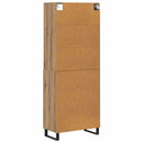 vidaXL Magasfiú 2 pcs Artisan tölgy 69,5 x 34 x 180 cm Faanyag