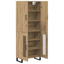 vidaXL Magasfiú 2 pcs Artisan tölgy 69,5 x 34 x 180 cm